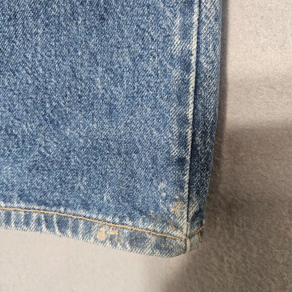 VTG Levi's 517 Bootcut 36X29 Faded Thighs Zip Fly Distressed Hems Mexico - Picture 10 of 12